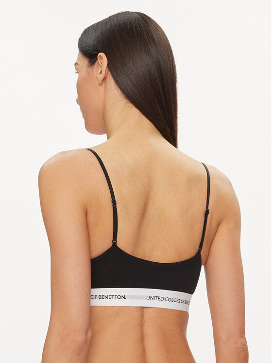 United Colors Of Benetton United Colors Of Benetton Top de sujetador 3OP81R00Q Negro