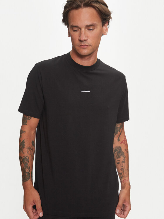 KARL LAGERFELD KARL LAGERFELD Camiseta 755053 544221 Negro Regular Fit