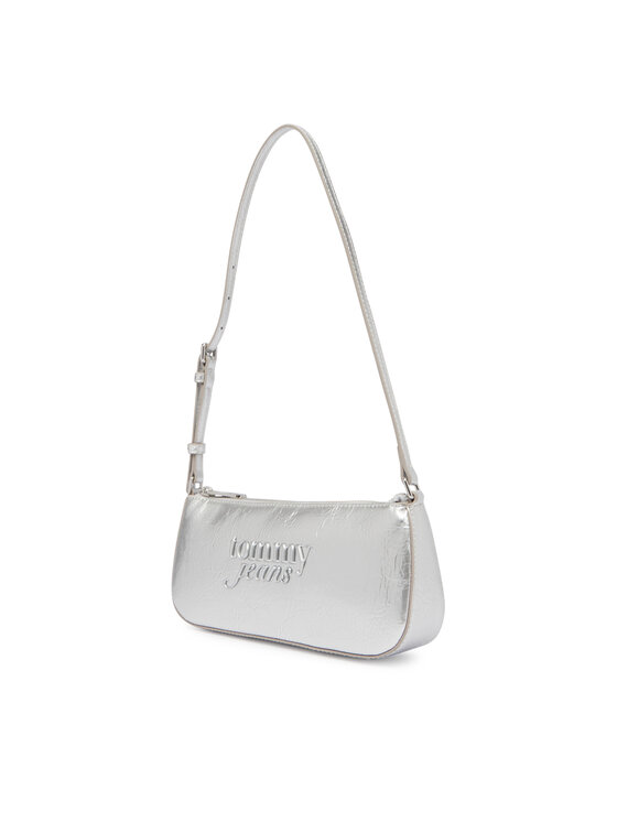 Tommy Jeans Bolso Tommy Jeans Tjw Must Metallic Shoulder Bag AW0AW18457 Plata