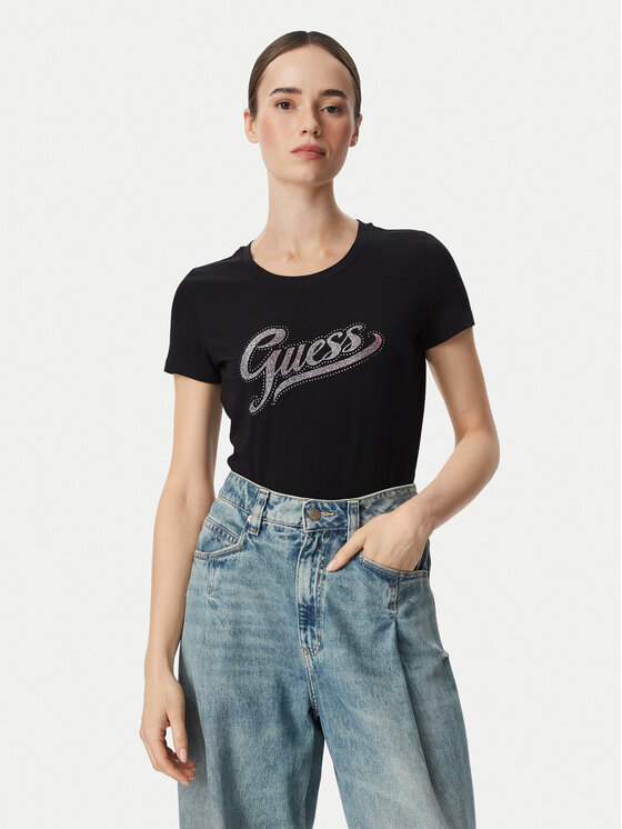 Guess Guess Camiseta W6YI21 K4337 Negro Regular Fit