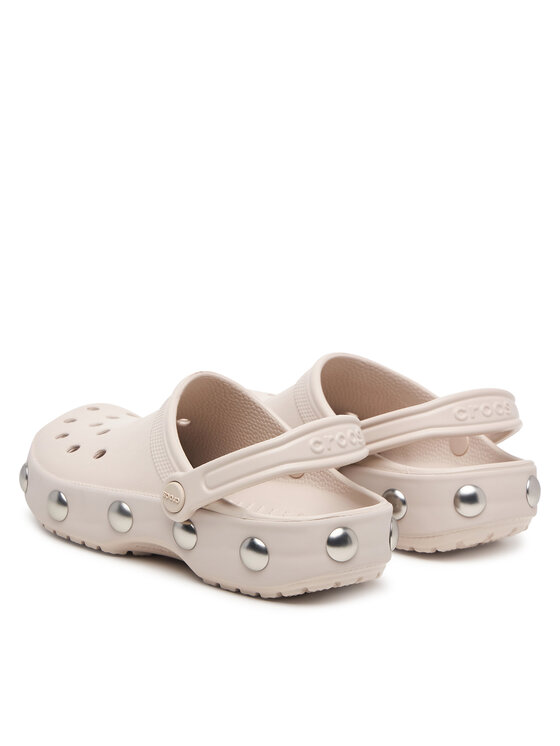 Crocs Чехли Crocs Classic Big Studded Clog 214236 Кремав