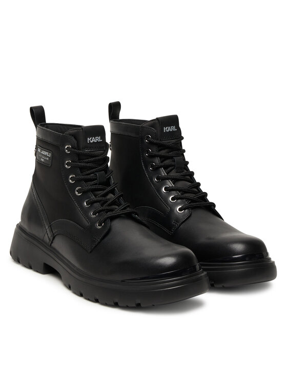 KARL LAGERFELD Turistická obuv KARL LAGERFELD KL13035 Černá