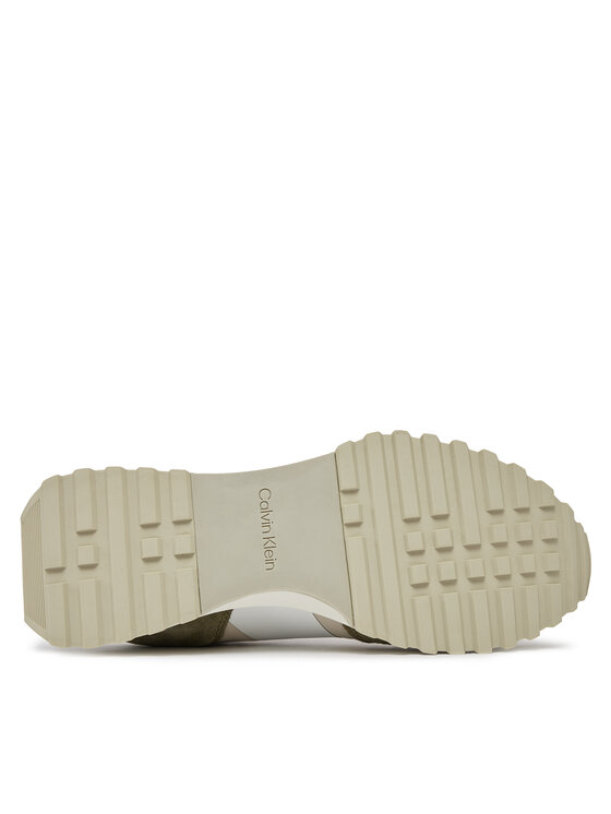 Calvin Klein Laisvalaikio batai Calvin Klein Low Top Lace Up Mix HM0HM00497 Chaki