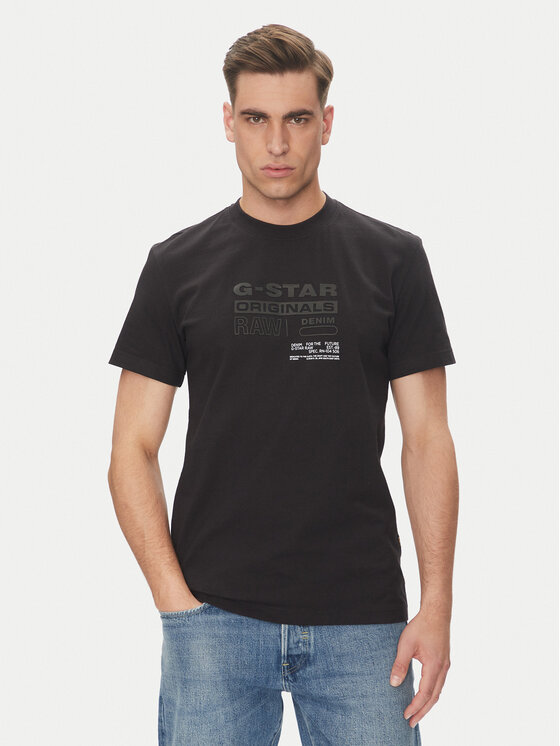 G-STAR G-Star Raw Футболка Originals D26044-C336 Чорний Regular Fit