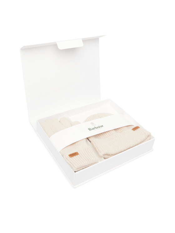 Barbour Σετ σκούφος και γάντια Barbour LGS0108CR11 Κρεμ