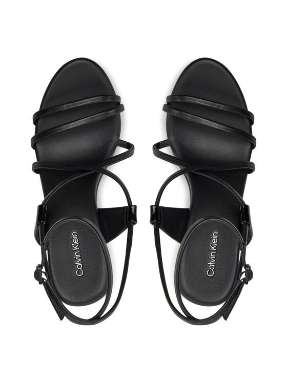 Calvin Klein Sandalias Calvin Klein Wedge Sandal 70 Lth HW0HW01952 Negro