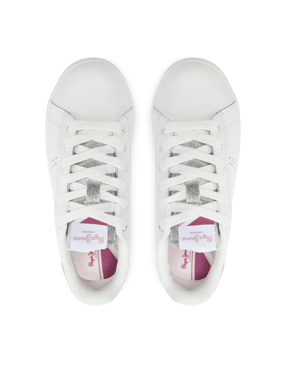 Pepe Jeans Sneakers Pepe Jeans Player Night G PGS30600 Alb