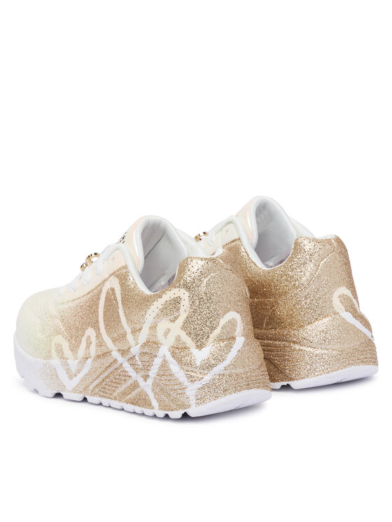 Skechers Sneakers Skechers Jgoldcrown: Uno Lite - Heartdust Forever 310814L Alb
