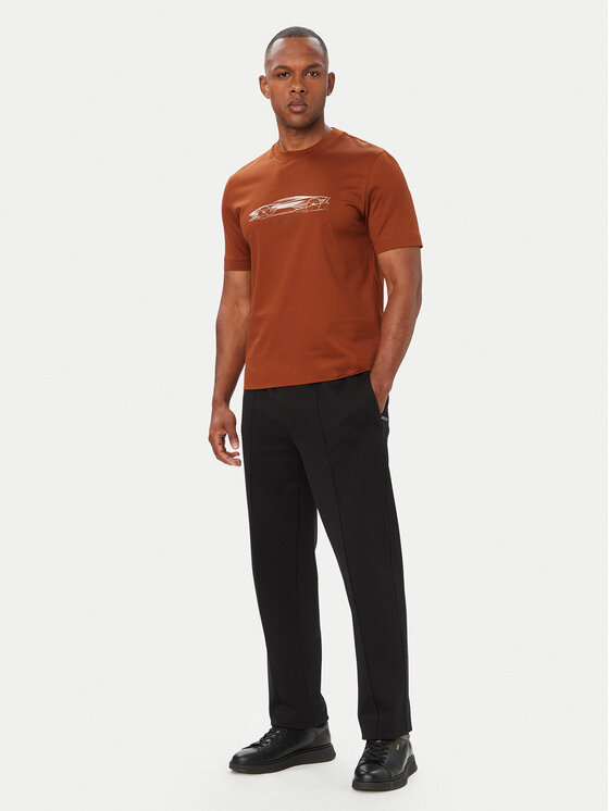 BOSS BOSS Camiseta C-Taut 181 50570435 Marrón Regular Fit