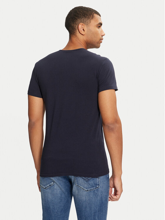 Versace Versace Camiseta AUU01005 1A1001 Azul marino Regular Fit