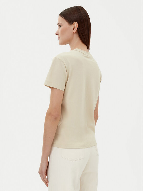 Calvin Klein Calvin Klein T-shirt Nano Logo K20K207519 Bež Regular Fit