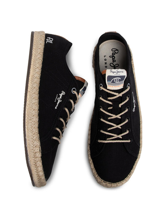 Pepe Jeans Εσπαντρίγιες Pepe Jeans Touris Lamu Linen PMS10286 Μαύρο