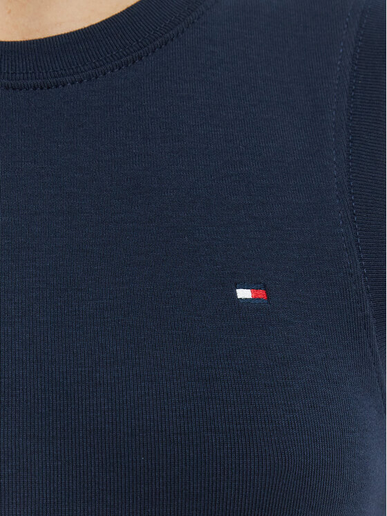 Tommy Hilfiger Tommy Hilfiger Top WW0WW47806 Azul marino Slim Fit