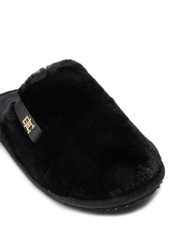 Tommy Hilfiger Pantofole Tommy Hilfiger Trenerzy Confort Home FW0FW08138 Nero