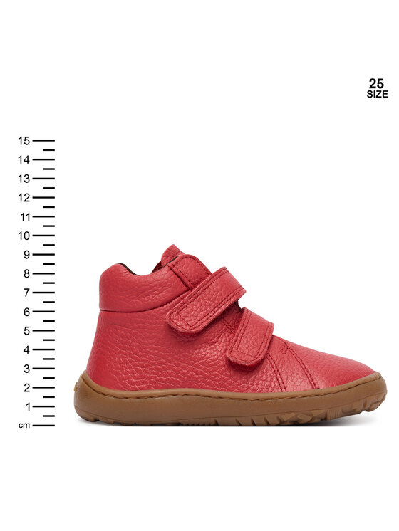 Froddo Kotníková obuv Froddo Barefoot Winter Furry G3110263-7 M Červená