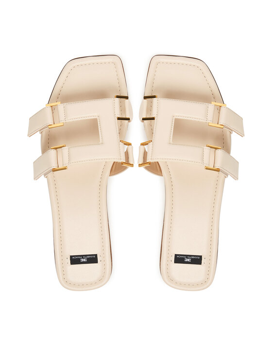 Elisabetta Franchi Шльопанці Elisabetta Franchi SA-50L-62E2-V550 Кремовий
