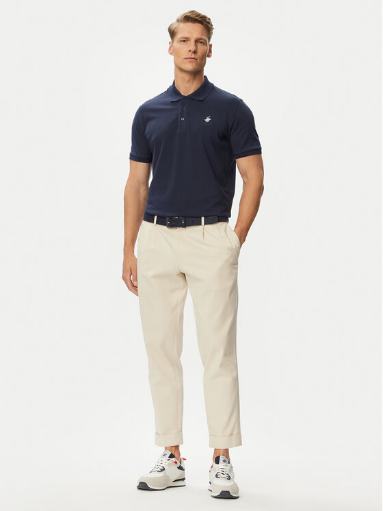 Beverly Hills Polo Club Beverly Hills Polo Club Поло P-SS26M-P450124 Cиній Regular Fit