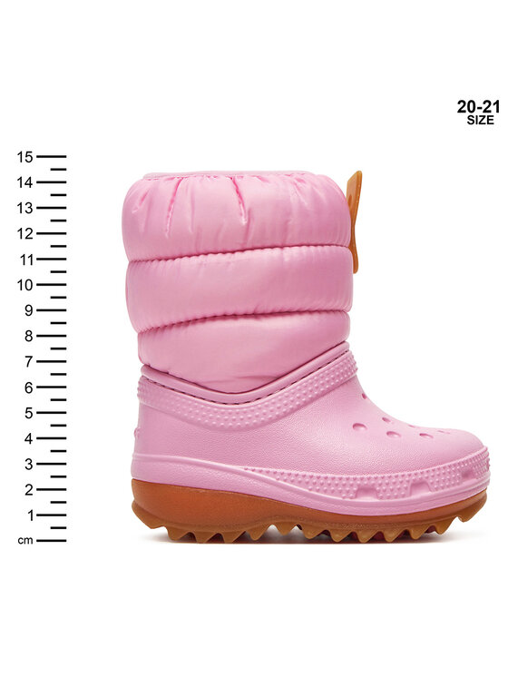 Crocs Stivali da neve Crocs Classic Neo Puff Boot T 207683 Rosa