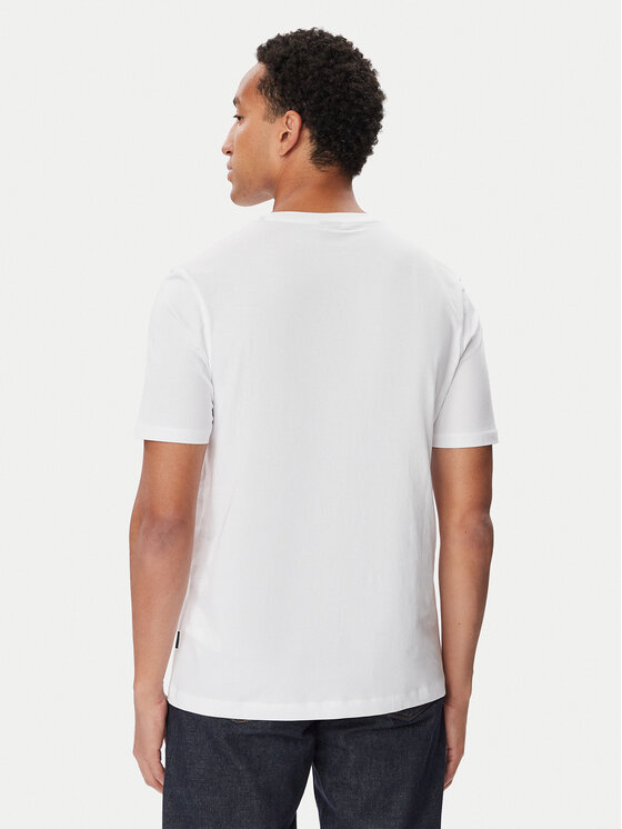 Bugatti Bugatti Camiseta 8350-25048F Blanco Regular Fit