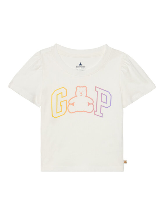 Gap Gap T-shirt 736117-01 Bijela Regular Fit