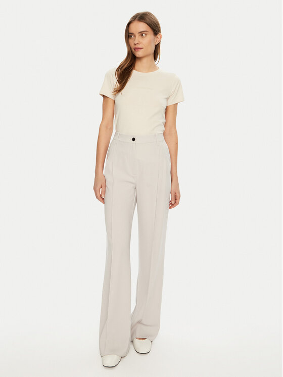 Calvin Klein Jeans Calvin Klein Jeans Marškinėliai Institutional Graphic J20J224990 Smėlio Slim Fit