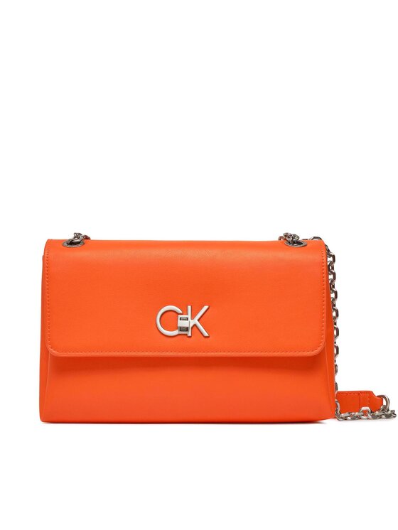 Calvin Klein Torbica Calvin Klein Re-Lock Ew Conv Crossbody K60K611084 Narančasta