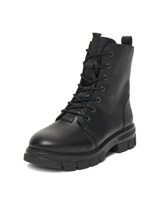 Rieker Šnurovacia obuv Rieker CEO-Z9116-00 Čierna