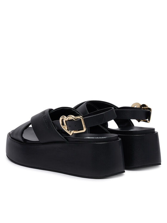 LOVE MOSCHINO Босоніжки LOVE MOSCHINO JA16137I0OIA0000 Чорний