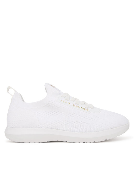 Tommy Hilfiger Sneakers Tommy Hilfiger Knit Extralight Runner FW0FW09112 Alb