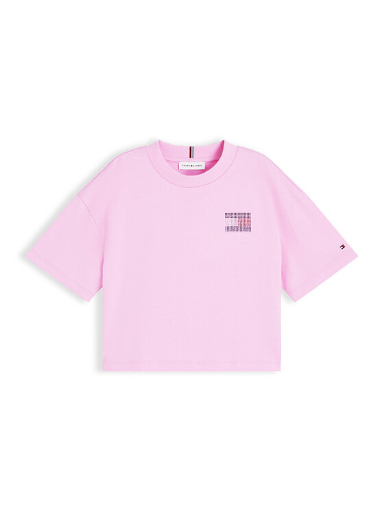 Tommy Hilfiger Tommy Hilfiger Camiseta KG0KG09465 Rosa claro Regular Fit