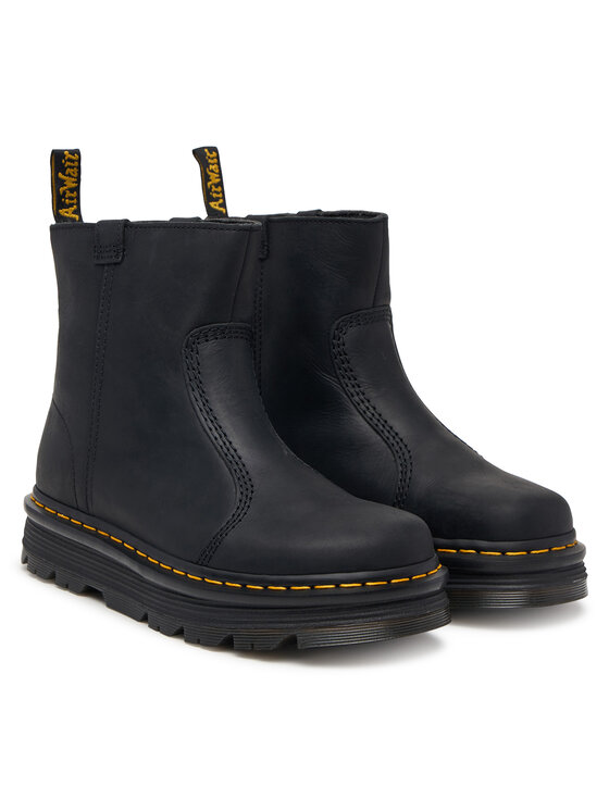 Dr. Martens Μποτάκια Dr. Martens Zebzag Rigger Black Wyoming DM42662001 Μαύρο