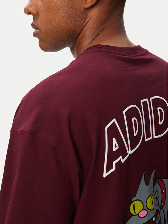 adidas adidas Camiseta Snowball Graphic LG5065 Guinda/burdeos Oversize