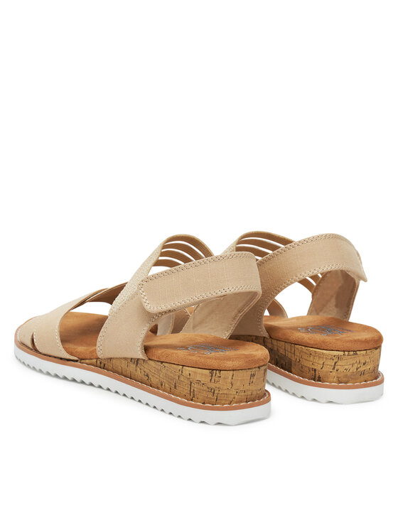 Skechers Σανδάλια Skechers BOBS Desert Kiss-Shore Enough 114130/NAT Μπεζ