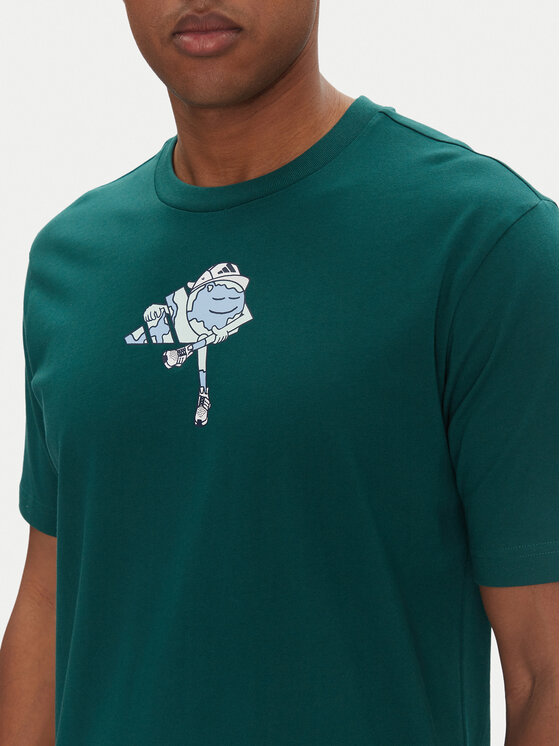 adidas adidas Футболка Earth Day Graphic JI6753 Зелений Regular Fit