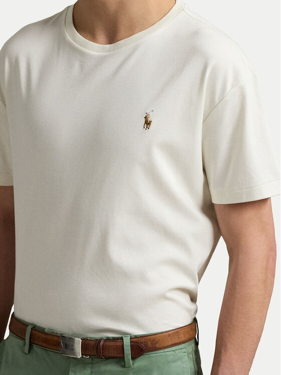 Polo Ralph Lauren Polo Ralph Lauren Camiseta 710740727094 Écru Custom Slim Fit