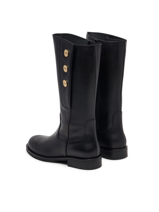Elisabetta Franchi Cizme lungi riding Elisabetta Franchi F4A6-E0744-1251 Negru
