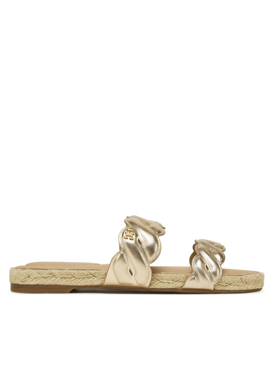 Tommy Hilfiger Espadrillas Tommy Hilfiger Metallic Rope Espadrille Mule FW0FW08670 Oro