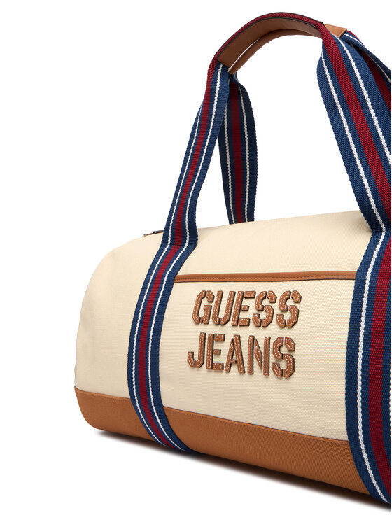Guess Jeans Дорожня сумка Guess Jeans M5BZ93 WL970 Кремовий