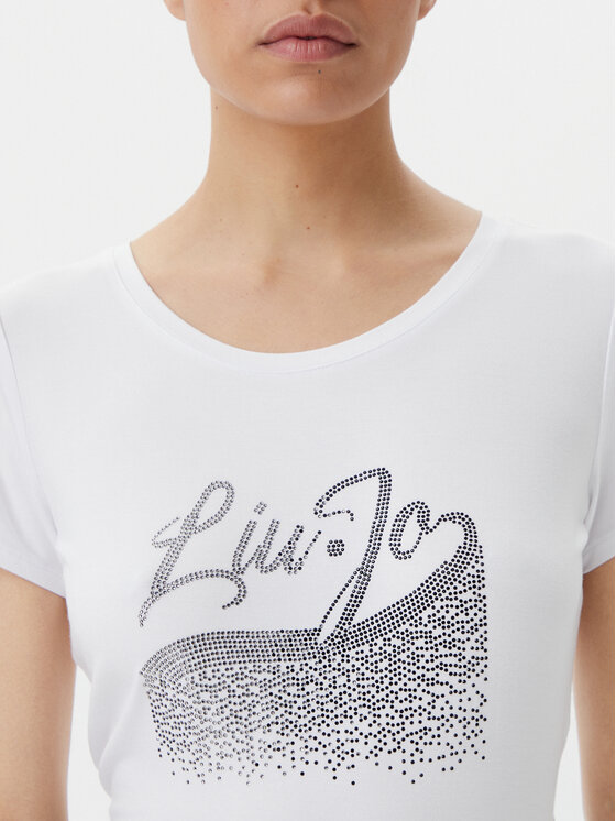 Liu Jo Beachwear Liu Jo Beachwear T-shirt VA5157 JS360 Bianco Regular Fit