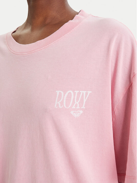 Roxy Roxy Camiseta Talloversize Washed ERJZT06081 Rosa Oversize