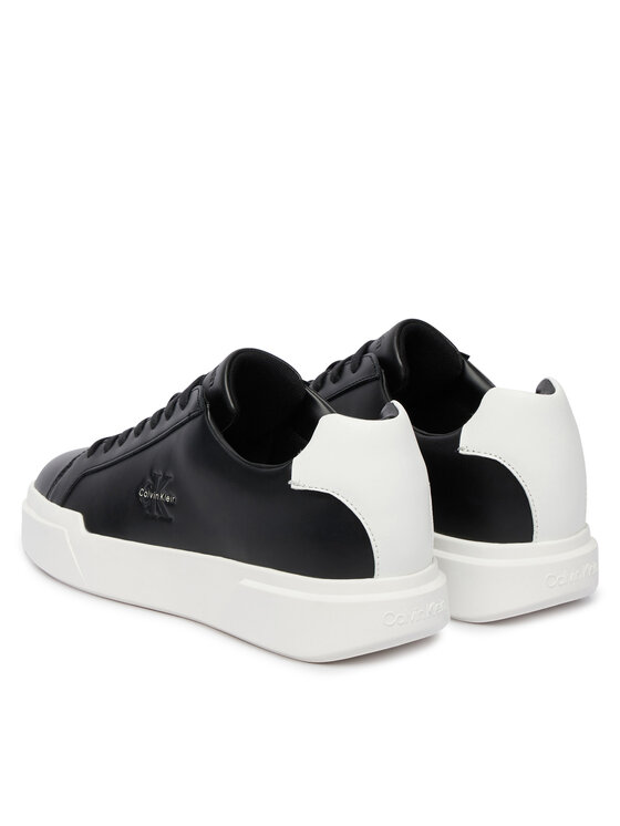 Calvin Klein Superge Calvin Klein Chunky Cupsole Laceup Lth YM0YM01344 Črna