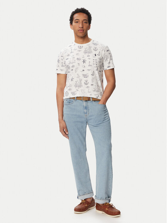 Polo Ralph Lauren Polo Ralph Lauren Camiseta 710B21924001 Blanco Custom Slim Fit
