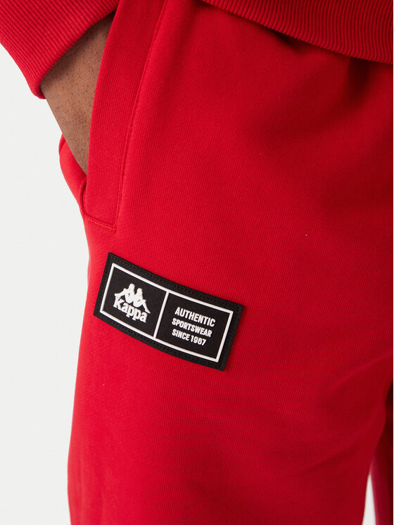 Kappa Kappa Pantalones de chándal Olmos 311M2TW Rojo Regular Fit