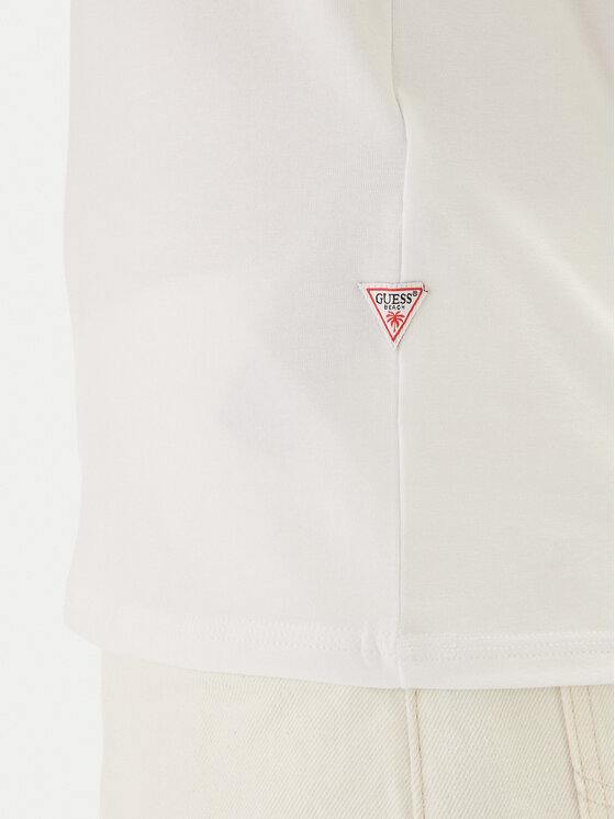 Guess Guess T-Shirt F6GI02 J1314 Λευκό Slim Fit