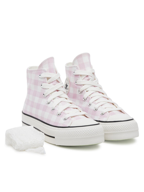 Converse Кеди Converse Chuck Taylor All Star Lift Platform Gingham A13663C Рожевий