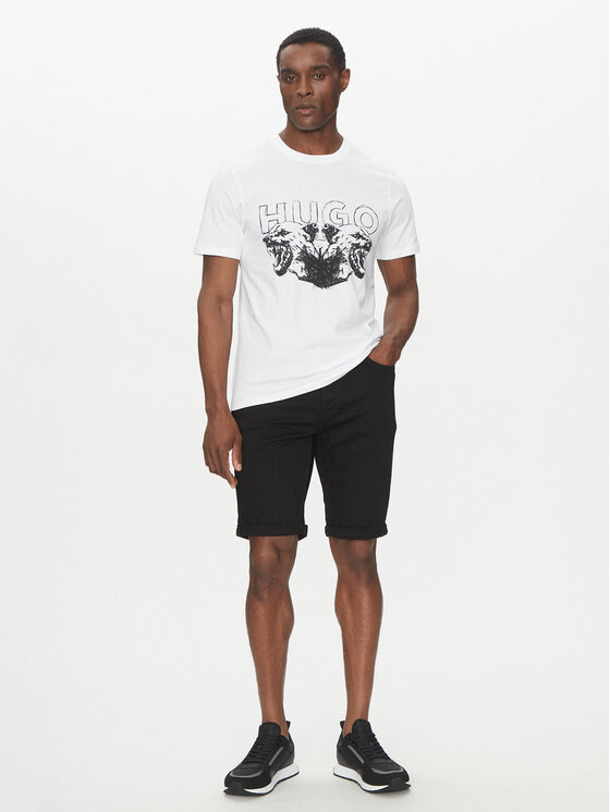 HUGO HUGO Футболка Durro 50538257 Білий Regular Fit