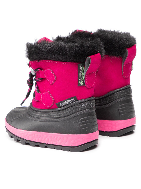 Boatilus Snehule Boatilus Kd Joggy Sint Leather Boot NJ16 VAR.21ZU Ružová