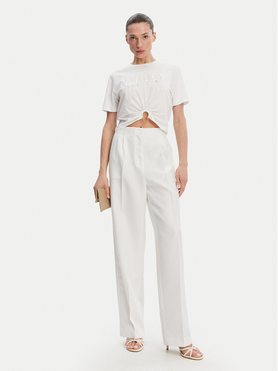 Liu Jo Liu Jo Футболка WA5139 JS923 Білий Regular Fit