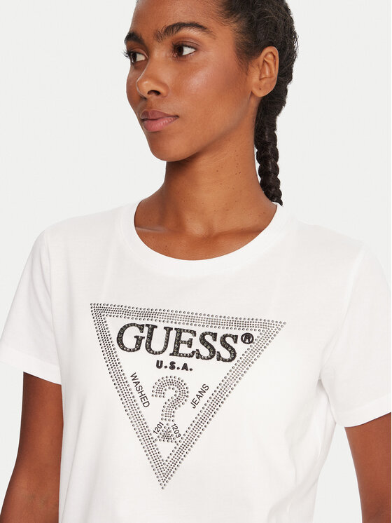 Guess Guess Póló W5BI18 I3Z14 Fehér Regular Fit