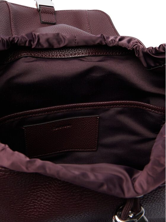 Calvin Klein Ruksak Calvin Klein Weebbing Strap Flap Backpack LV04F3645G Tamnocrvena